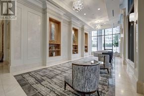 Mississauga (Fairview) condo for rent - A large, elegant room with a round table and chairs in the center.