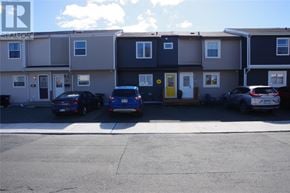 St. John's apartment for rent - A parking lot with cars and a building with the letters "R" on it.