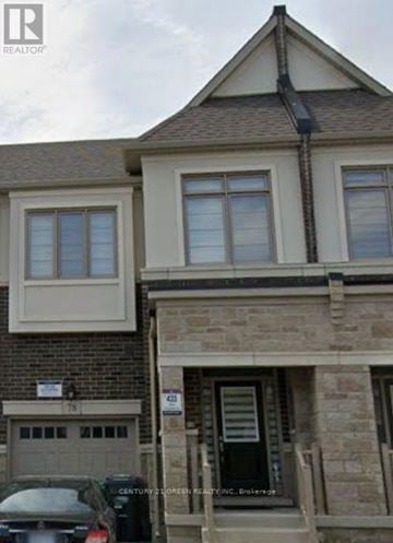 Brampton (Bram West) townhouse for rent - A house with a garage and a sign that says Century 21 Realty Inc. Brokerage.