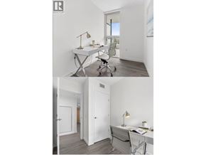 Burnaby apartment for rent - A white room with a desk and a chair.
