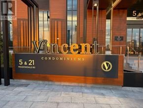 Vaughan (Concord) condo for rent - The entrance to Vincent 5 & 21 Condominiums.