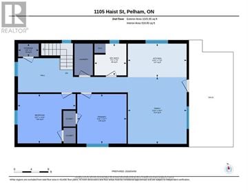 Pelham (Fonthill) apartment for rent - A floor plan for a property at 1105 Haist St, Pelham, ON is shown.