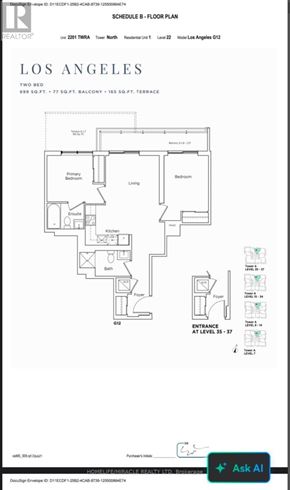 Vaughan (Vaughan Corporate Centre) condo for rent - 2201 - 5 MEADOWALE ROAD 2201