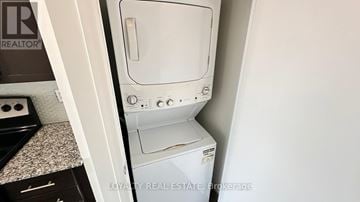 Toronto (Yorkdale-Glen Park) condo for rent - A white dishwasher is installed in a kitchen.