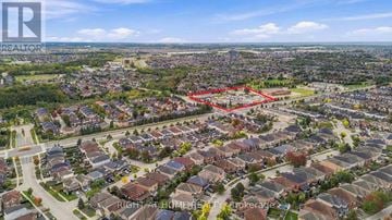 Ajax (Northwest Ajax) apartment for rent - A bird's eye view of a residential area with a red rectangle marking a specific area.