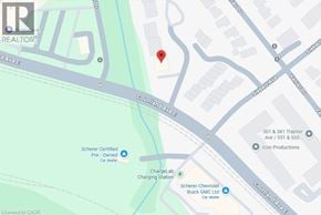 Kitchener townhouse for rent - A map shows a red marker on a road.