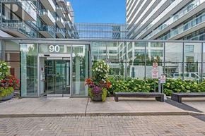 Toronto (Niagara) condo for rent - The entrance to a building with the number 90 on it.