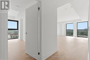 Toronto (Thorncliffe Park) condo for rent - A real estate image of a room with a view of the city.