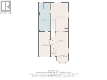 Barrie (Holly) apartment for rent - A floor plan for a home with a basement, first floor, and second floor, including a garage and a recreation room.