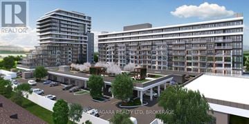 Grimsby (Grimsby Beach) condo for rent - A rendering of a real estate development by Brokerage.