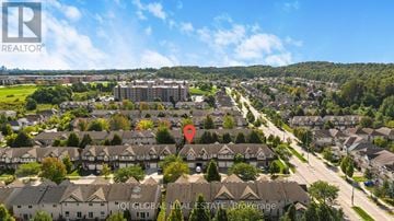Waterloo townhouse for rent - A brochure for a realtor showing a suburban neighborhood.