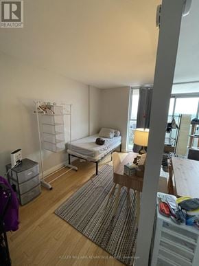 Toronto (Cabbagetown-South St. James Town) condo for rent - A bedroom with a bed, desk, and chair.