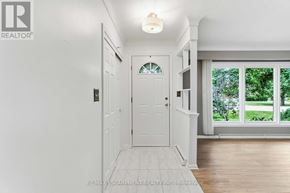 St. Catharines (Bunting/Linwell) apartment for rent - A white door with a window above it in a room.