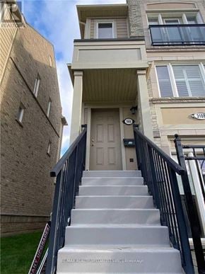 Mississauga (Churchill Meadows) townhouse for rent - A set of stairs leading to a door with the number 108 on it.