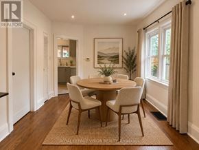 Oshawa (O'neill) apartment for rent - A dining room with a round table and chairs.