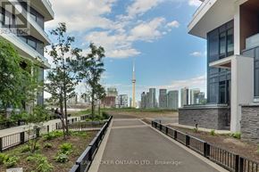 Toronto (Niagara) condo for rent - A view of a cityscape from a residential area.