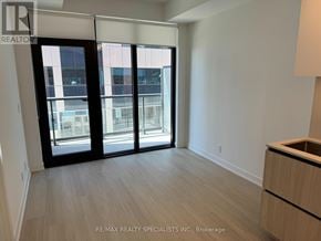 Toronto (Bayview Village) condo for rent - A room with a sliding door leading to a balcony.