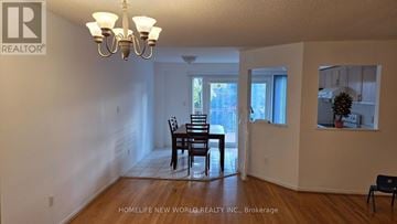 Mississauga (East Credit) townhouse for rent - A dining room with a table and chairs is shown.