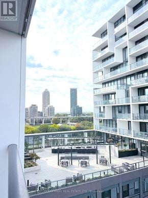 Toronto (Niagara) condo for rent - A view of a city from a high-rise building.