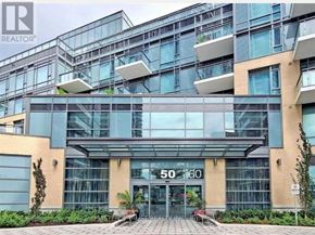Toronto (Henry Farm) condo for rent - A modern building with the number 50 and 60 on the front.