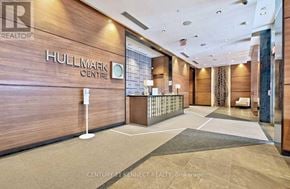 Toronto (Willowdale East) condo for rent - The lobby of the Hullmark Centre, a building managed by Century 21 Kennecott Realty Brokerage.