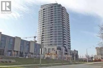 Toronto (Islington-City Centre West) condo for rent - A tall building under construction with a sign that reads REALTOR.