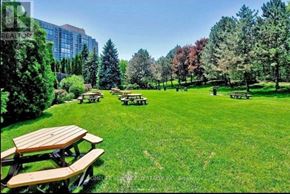 Richmond Hill (North Richvale) condo for rent - A park with picnic tables and trees.