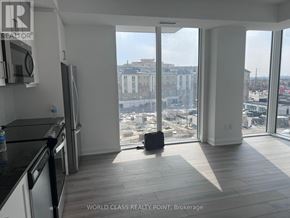 Vaughan (Beverley Glen) condo for rent - A kitchen with a view of the city.