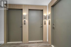 Brampton (Bram East) condo for rent - Three doors with glass panels and wooden frames.