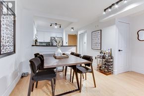 Vaughan (Islington Woods) condo for rent - A dining room with a table and chairs.