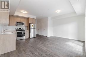 Mississauga (Erin Mills) townhouse for rent - A spacious kitchen with wooden cabinets and stainless steel appliances.