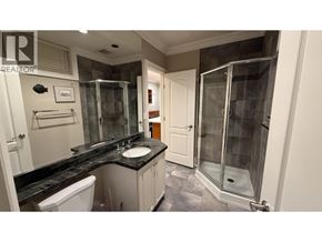 Burnaby apartment for rent - A bathroom with a sink, toilet, and shower.