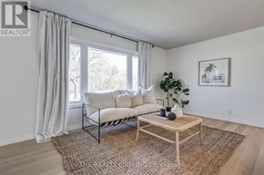 London South (South D) apartment for rent - A living room with a couch, a coffee table, and a plant.