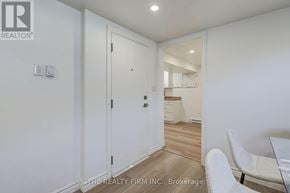 London South (South D) apartment for rent - A white door with a glass window is in the middle of a room.