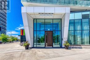 Mississauga (City Centre) condo for rent - The entrance to a building with the number 3333 on it.