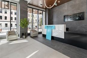 Kitchener condo for rent - A reception area with a sign that says "CONTACT FORM".