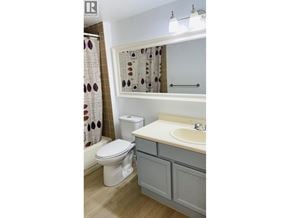 Richmond apartment for rent - A white toilet sits next to a sink in a bathroom.