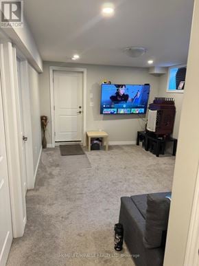 Thorold (Rolling Meadows) apartment for rent - A living room with a flat screen TV mounted on the wall.