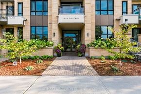 Ottawa condo for rent - The front of a building with the name 316 Bruyere on it.