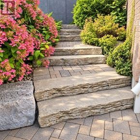 Innisfil (Alcona) apartment for rent - A set of stone steps lead up to a door.
