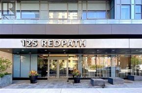 Toronto (Mount Pleasant West) condo for rent - The front of a building with the name 125 Redpath on it.