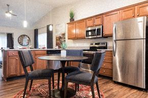 Noblesville apartment for rent - A kitchen with a table and chairs.