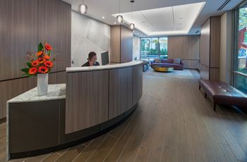 Contemporary lobby area