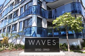 Marina Del Rey apartment for rent - the facade of a building with a sign in front of it