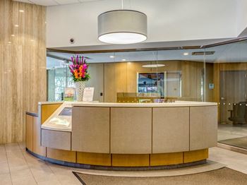 Spacious reception area