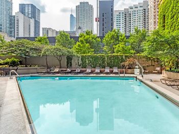 Sparkling swimming pool