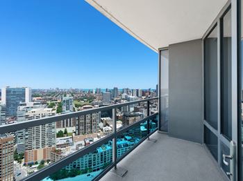 Spacious balcony