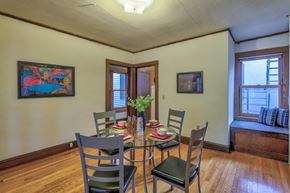 Madison apartment for rent - a dining room with a table and chairs