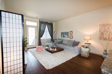Madison apartment for rent - a living room with a couch and a coffee table