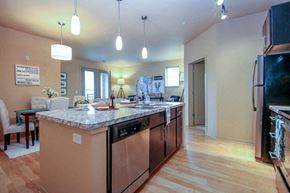 Madison apartment for rent - a large kitchen with a sink and a counter top